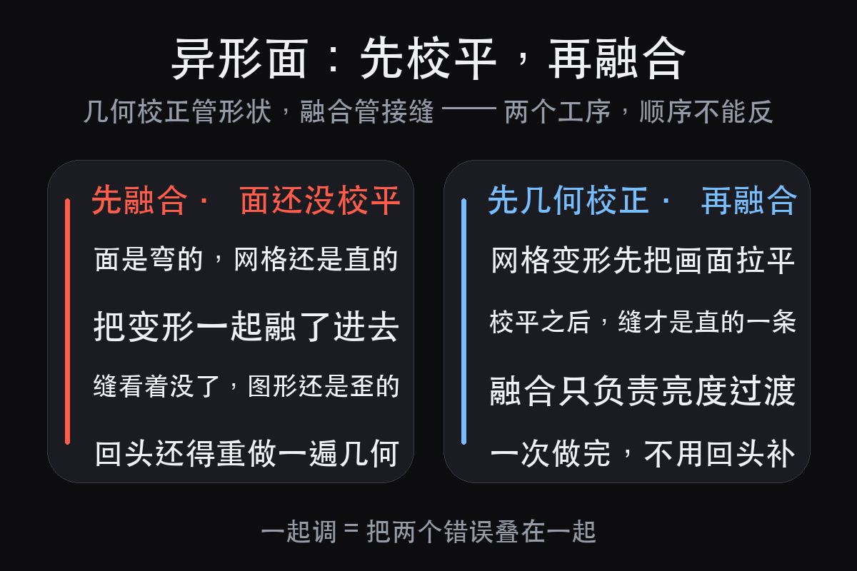 沉浸式光影展的投影拼接：从光路机位到融合调色（图2）