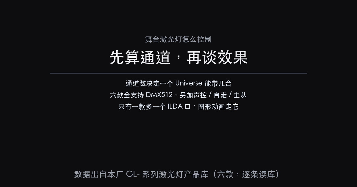 舞台激光灯怎么控制:先算一个 Universe 能带几台(图1)